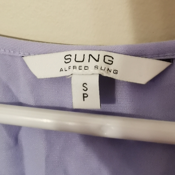 ALFRED SUNG sleeveless Tunic blouse Lace S - Picture 7 of 9